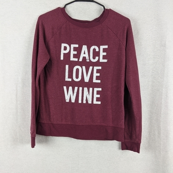 Grayson threads Sweater peace love wine - Picture 1 of 5